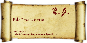 Móra Jerne névjegykártya